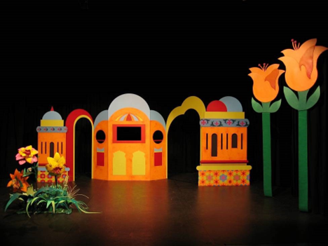 Le décor final de ce spectacle pour enfants